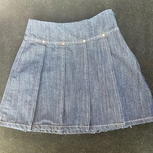 Kidpik Blue Jean Pleated Skirt Girls sz 10